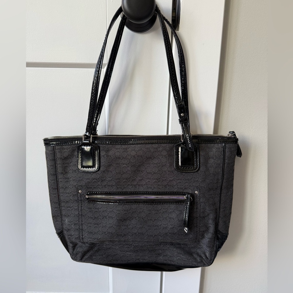 Coach Poppy Signature C Mini Oxford tote bag